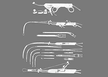 Instruments for galvanocaustic therapy